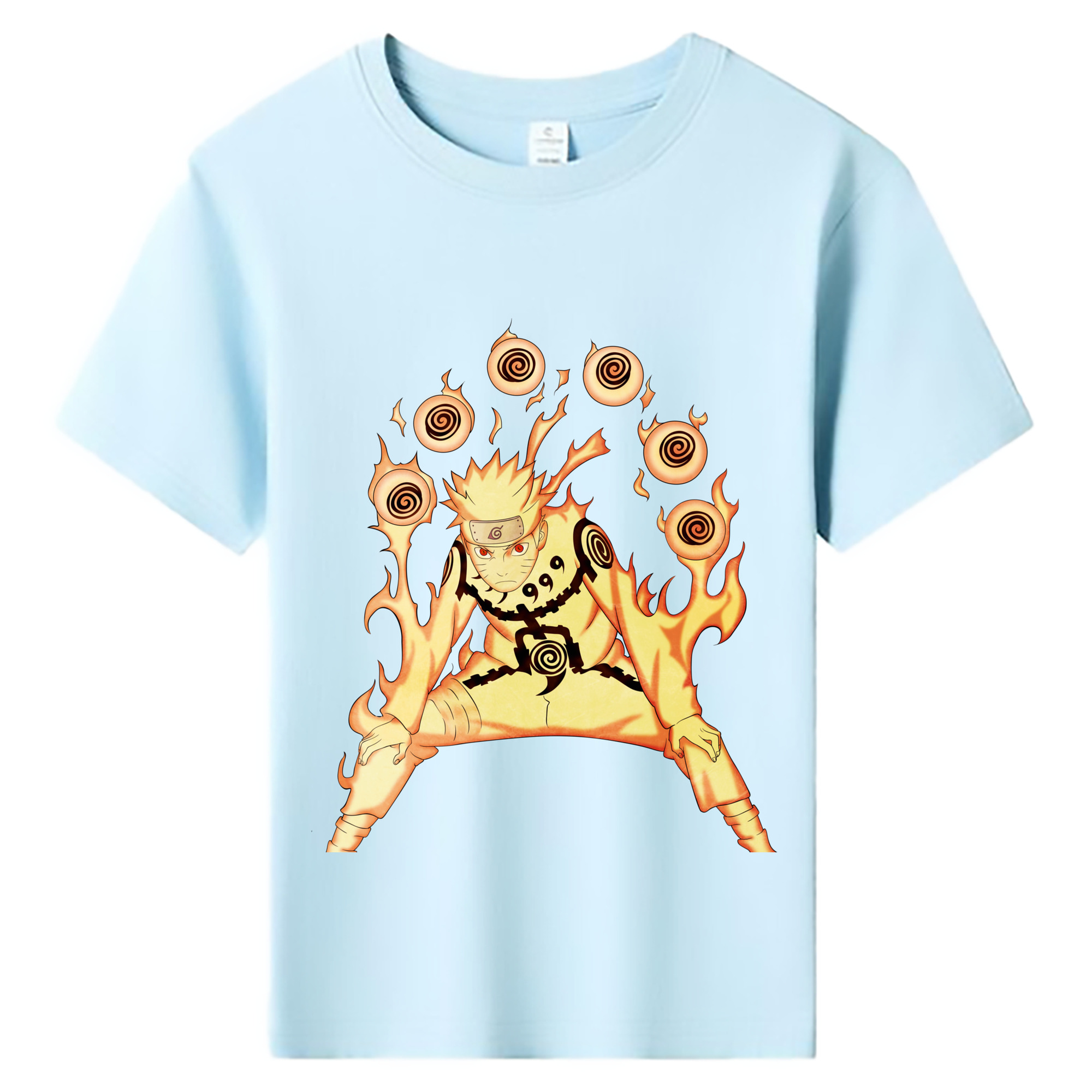 （画像用） NARUTO -ナルト- うずまき ナルト Uzumaki Naruto 綿100％キッズTシャツ（フロントプリント）